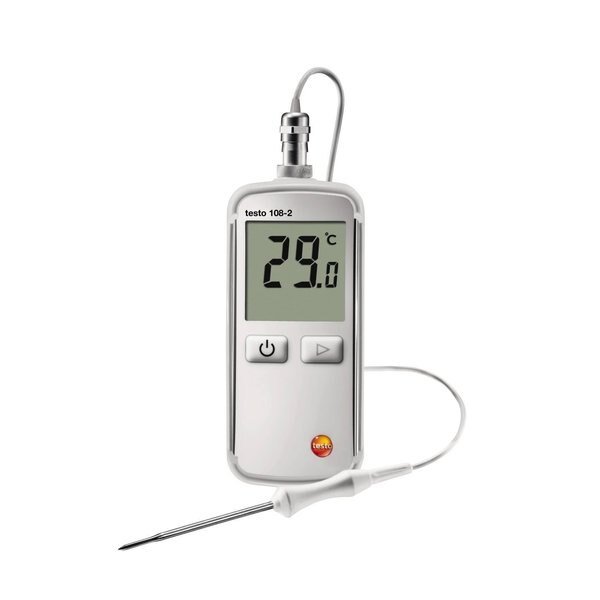 108-2 Waterproof Food Thermometer, Lockable Type T Thermocouple, Testo, Mfr#: 0563 1082